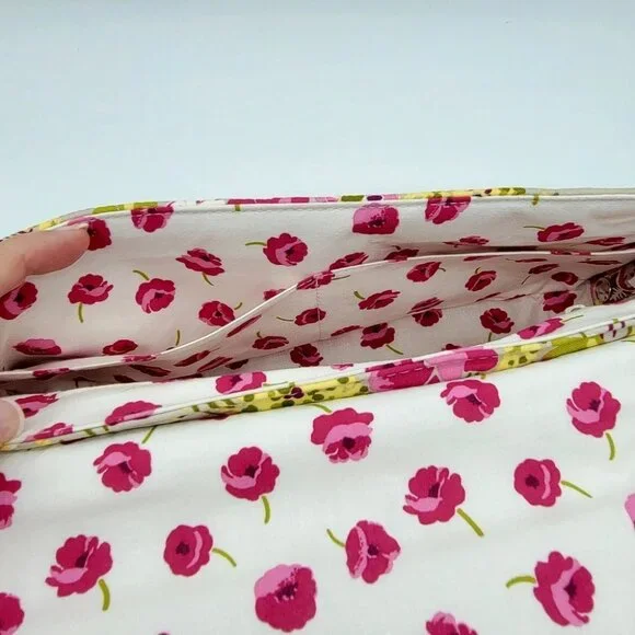 Vera Bradley Knot Just A Clutch Shoulder Bag Make Me Blush Retired Quilted Soft - Picture 9 of 13